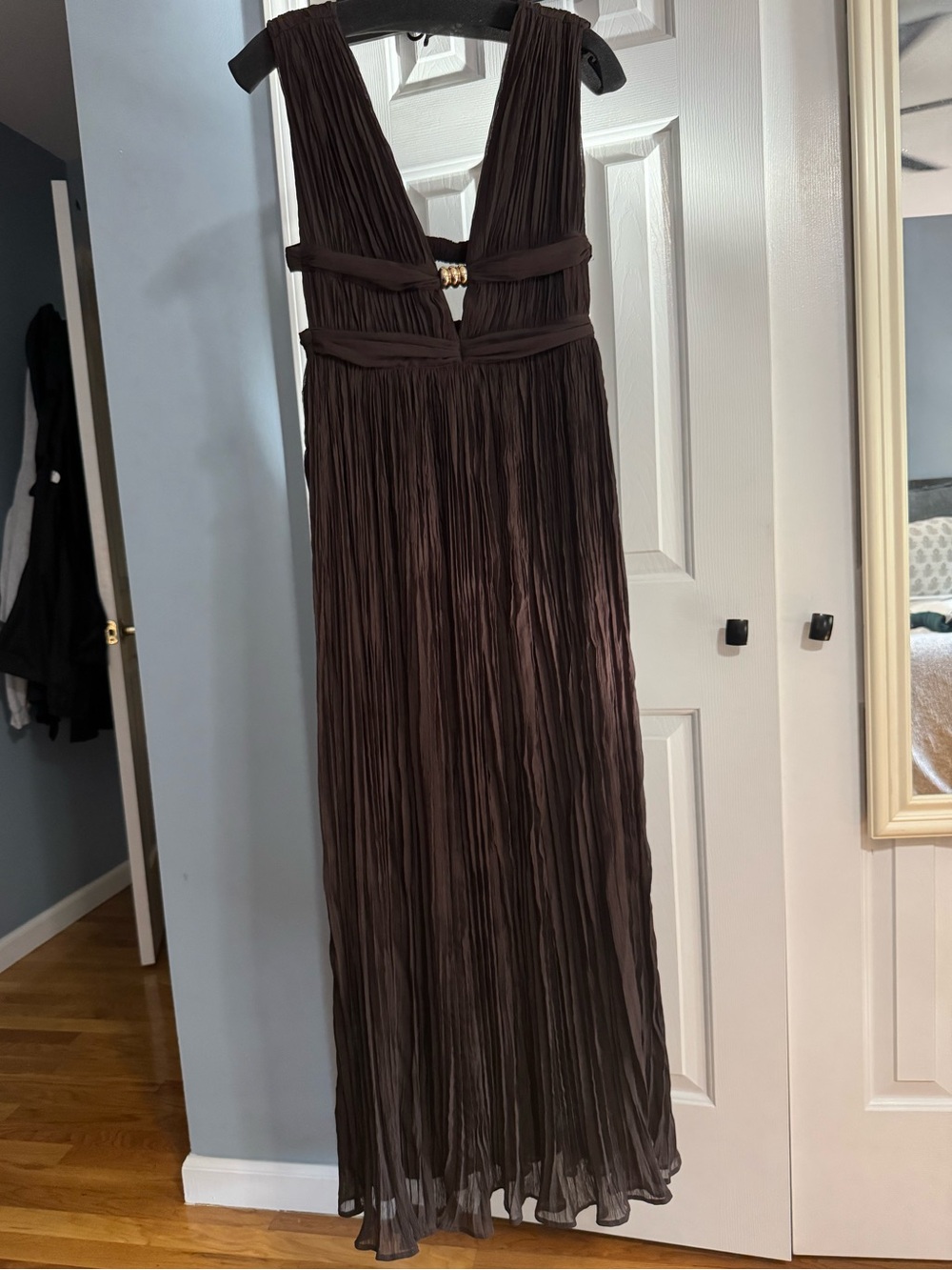 ba&sh brown (chocolate) Tania maxi dress